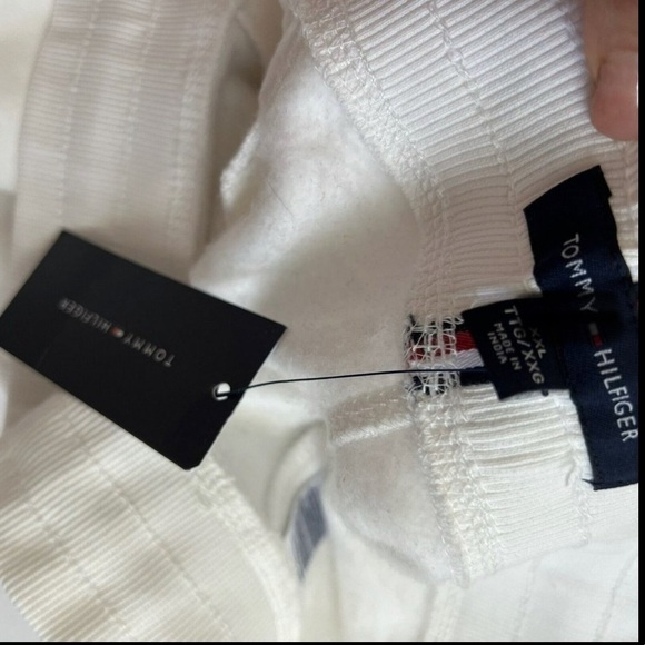 TOMMY Hilfiger Sweatpants Jogger XXL White Soft Fleece - Picture 8 of 10